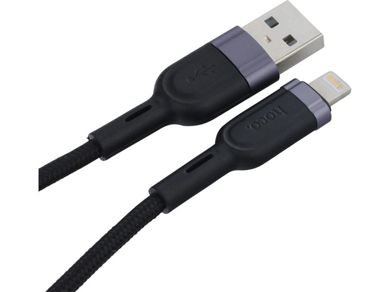 Кабель Hoco U117 IP(01481) USB (m)-Lightning (m) 1.2м черный