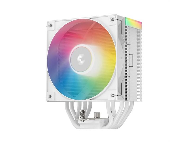 Кулер для процессора DEEPCOOL AG500 WH ARGB V2 LGA1700/1200/115X/AM5/AM4 (12шт/кор, TDP 240W, PWM, ARGB Fan 120mm, 5 тепл. трубок, белый) RET (R-AG500-WHAMMN-GJD)