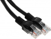 Патч-корд Cablexpert PP12-1M/BK 1000Гбит/с UTP 4 пары cat.5E CCA molded 1м черный RJ-45 (m)-RJ-45 (m)