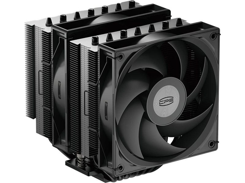 Кулер для процессора/ CPU Cooler PCCooler RT720 TC BK (270W, 4-pin PWM, 157.5mm, Al/Cu, 7x6mm, 2x120mm, 73.32CFM, 34.9dBA, 2200RPM, S: 1851/1700/1200/115X, AM5/AM4, black)