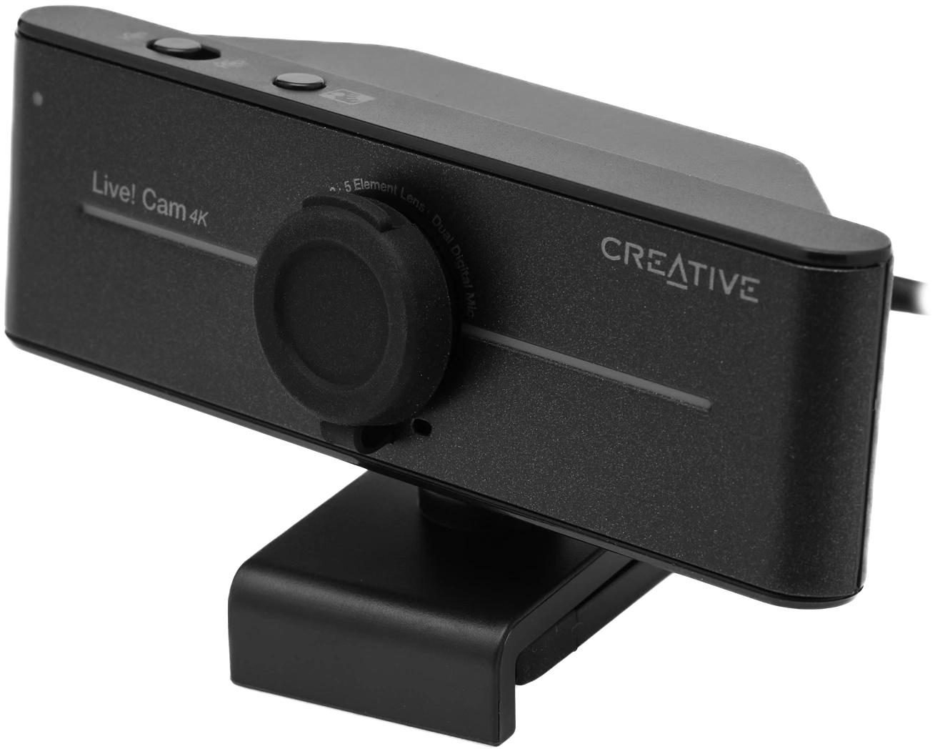Камера Web Creative Live! Cam 4K VF0990 черный 8Mpix (3840x2160) USB2.0 с микрофоном (73VF099000000)
