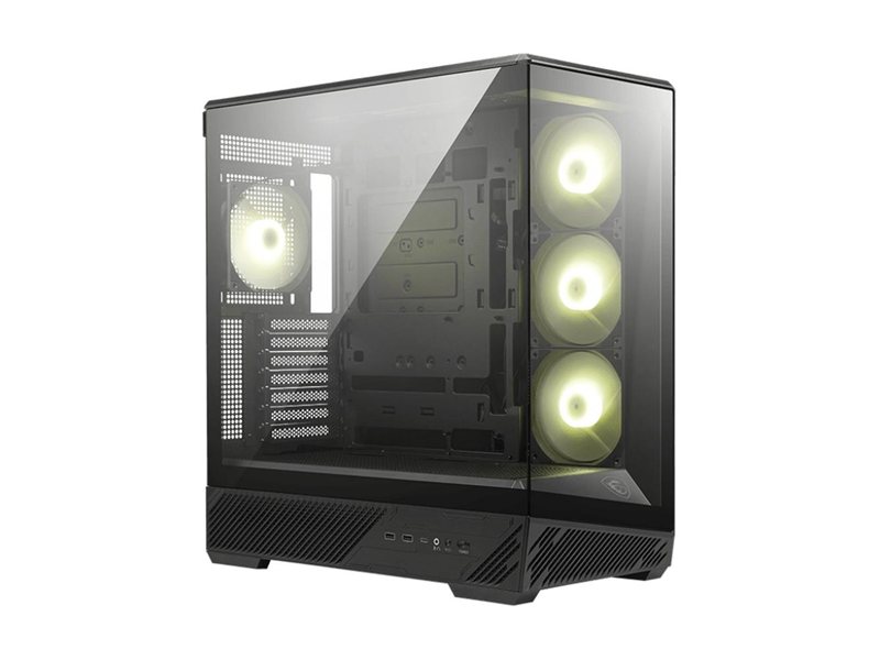 Корпус для ПК MSI MAG PANO 130R PZ 2xUSB 3.2 Gen 1, 1xUSB 3.2 Gen2 Type-C, 3x120mm ARGB Reverse Blade Fan, 1x120mm ARGB Fan, 1 to 3 Fan PWM Splitter, Tempered Glass Window