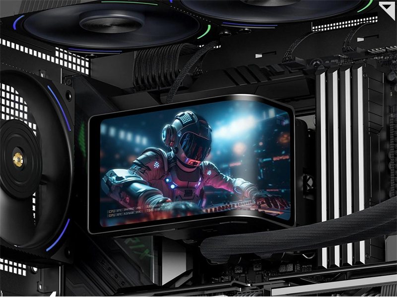 Система водяного охлаждения Thermalright Wonder Vision 360 Turbo ARGB Soc-AM5/AM4/1200/1700/1851 черный 4-pin 44.7dB Al LCD Ret (W-VISION-TURBO-360-BL-ARGB)