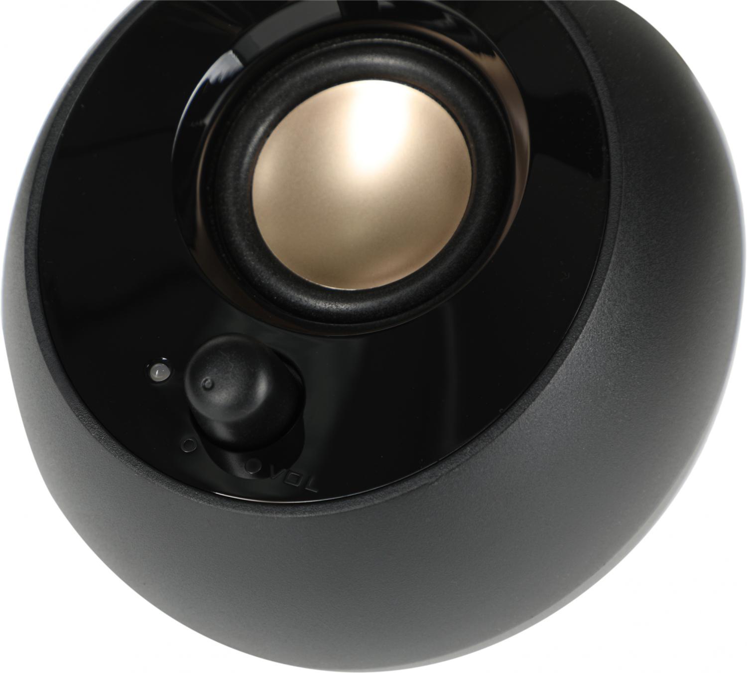 Колонки Creative PEBBLE MF1680 2.0 черный 4.4Вт