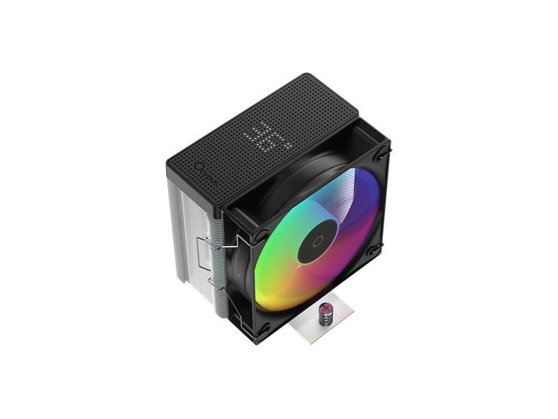 Кулер для процессора/ CPU Cooler Ocypus Gamma A40 BK ARGB Digital (200W, 4-pin PWM, LED temp., 133mm, Al/Cu, 4x6mm, ARGB, 1x100mm, 41CFM, 29.5dBA, 2400RPM, S: 1851/1700/1200/115X, AM5/AM4, black)
