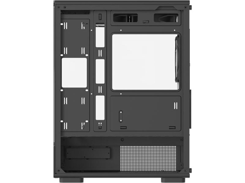 корпус Formula V Line Crystal Z1CM Plus Black AR V2, MATX, TYPE-C*1, USB2.0*1, USB3.0*1, TOP 2x120mm ARGB, REAR 1x120mm ARGB