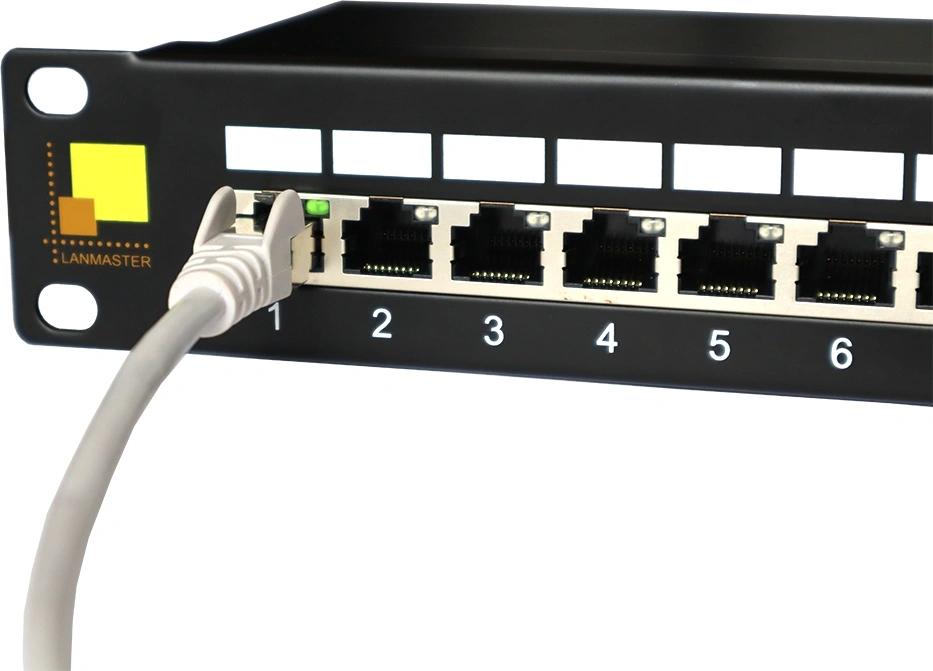 Патч-панель Lanmaster LAN-PPI24S6 19" 1U 24xRJ45 кат.6 STP