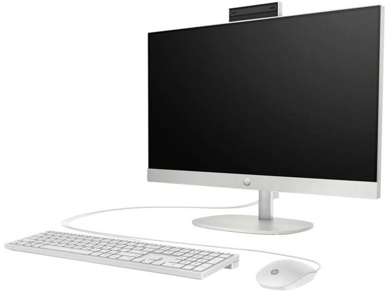 Моноблок HP 24-cr2055ci 23.8" Full HD Core Ultra 5 225U (1.3) 8Gb SSD512Gb Graphics без ОС GbitEth WiFi BT 90W клавиатура мышь Cam черный 1920x1080