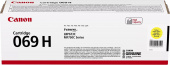 Картридж лазерный Canon 069HY 5095C002/004 желтый бар.в компл. (5500стр.) для Canon MF752Cdw/754Cdw, LBP673Cdw