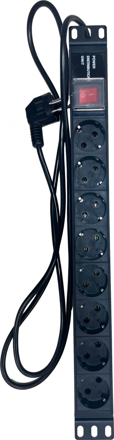 Блок распределения питания NTSS NTSS-PDU-DA2034 гор.размещ. 8xSchuko базовые 16A Schuko 1.8м