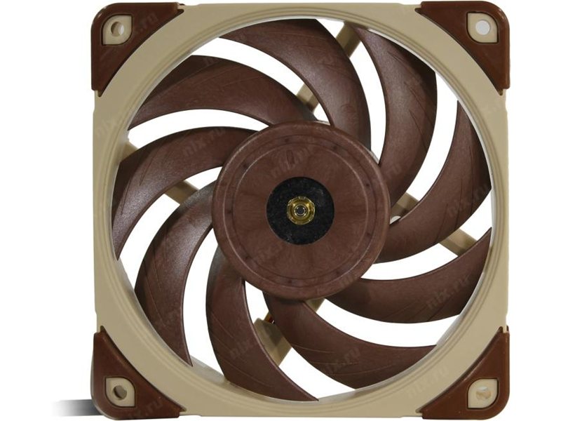 Кулер для корпуса/ Case Cooler Noctua NF-A12x25 FLX (120x120x25mm, 3-pin, 49.7CFM, 22.6dBA, 2000RPM, Beige/Brown)