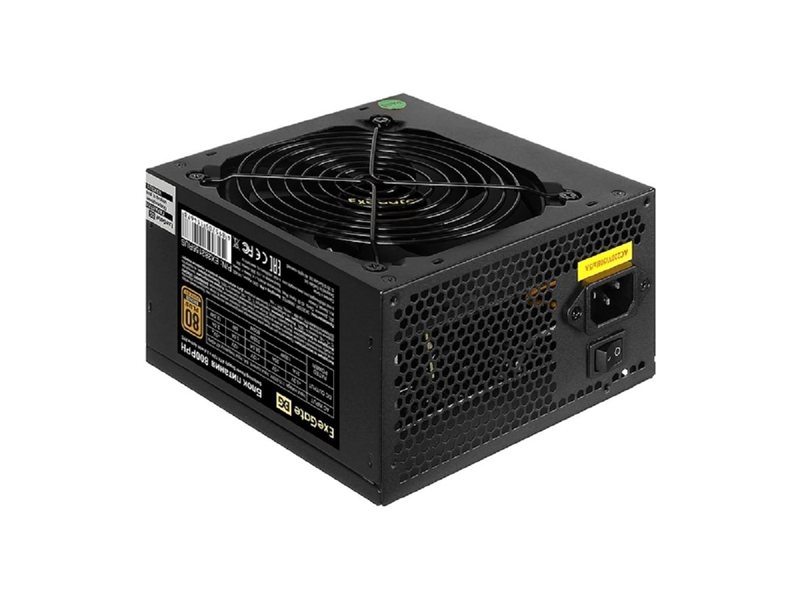 Exegate EX282156RUS-OEM Блок питания 800W ExeGate 80 PLUS® Bronze 800PPH-OEM (ATX, APFC, КПД 89% (80 PLUS Bronze), 12cm fan, 20+4pin, 2x(4+4)pin, 4xPCI-E, 8xSATA, 4xIDE, black, RTL)