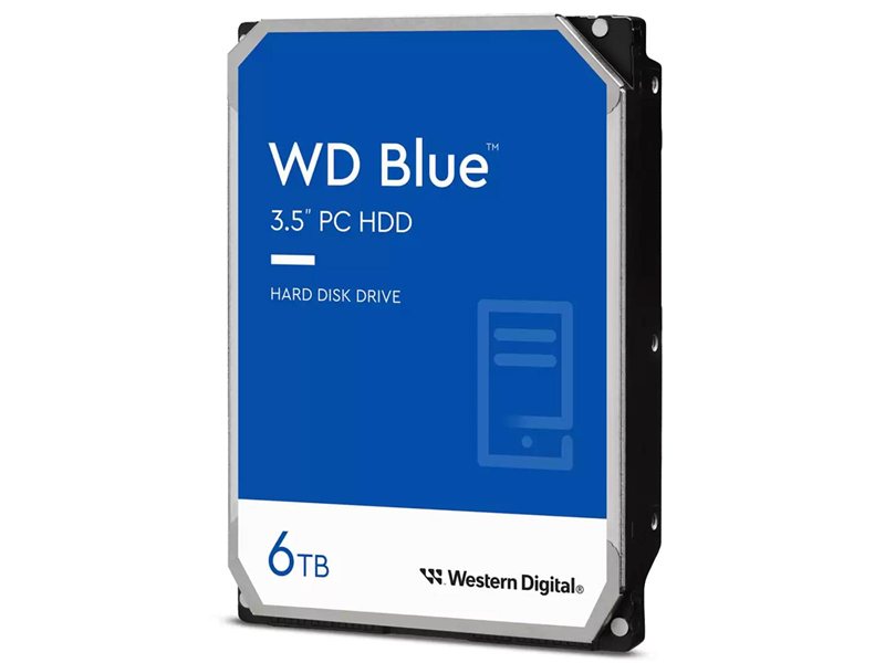 Жесткий диск/ HDD WD SATA3 6Tb Blue 5400 256Mb 1 year warranty (replacement WD60EZAZ, WD60EZRZ)