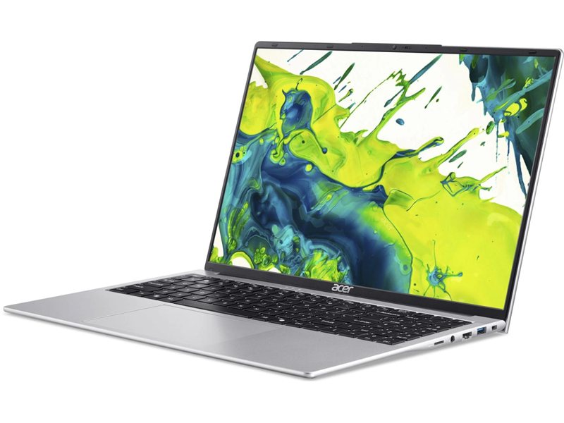 Ноутбук Acer Aspire Lite AL16-54P-763P Core i7 1355U 16Gb SSD512Gb Intel Iris Xe graphics 16" IPS WUXGA (1920x1200) без ОС silver WiFi BT Cam 5100mAh (NX.DK6CD.004)