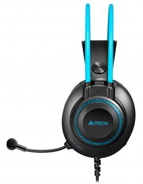 Наушники с микрофоном A4Tech Fstyler FH200i синий 1.8м накладные оголовье (FH200I BLUE)