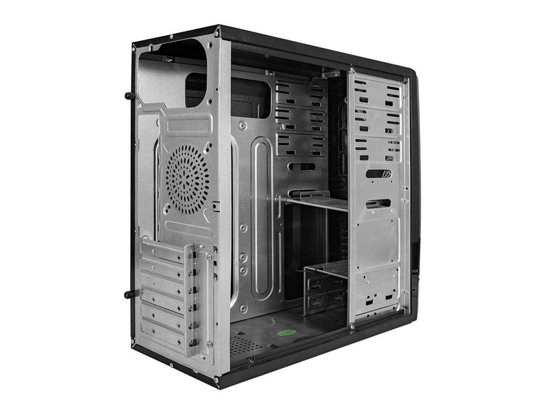 Корпус Exegate Корпус Miditower ExeGate CP-604-500W-8 (ATX, БП CP500 с вент. 8см, 2*USB, аудио, черный) (109971)