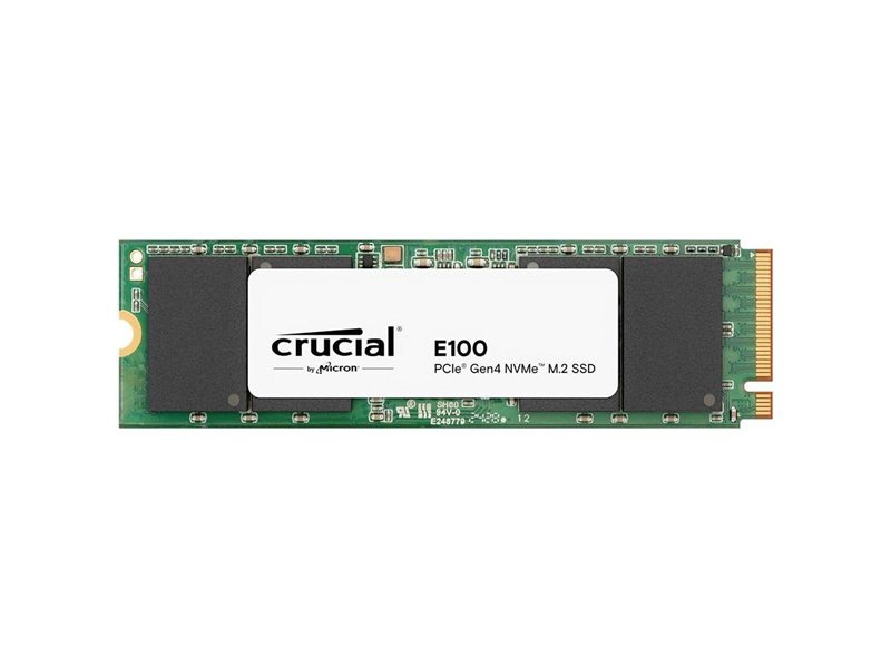 Твердотельный накопитель SSD Crucial E100, 480Gb, M.2 2280, PCIe 4.0 x4, NVMe, R/W 4700/2500