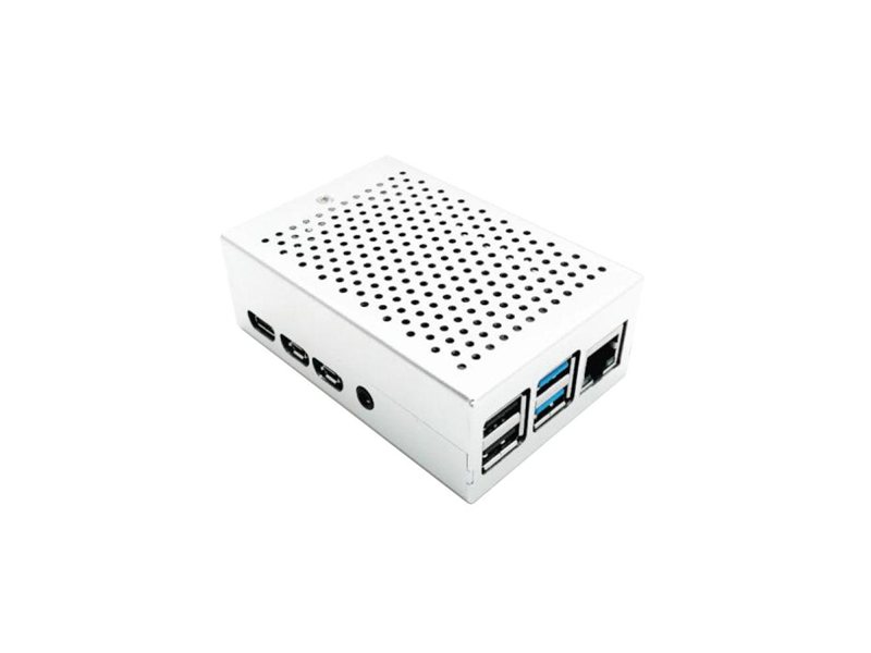 Корпус ACD RA507 Silver Fine Heat Dispersion Aluminium Alloy Case for Raspberry Pi 4B