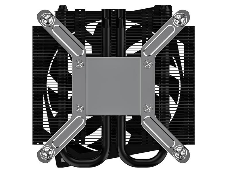 Кулер для процессора ID-COOLING IS-23i BLACK LGA1851/1700/1200/115X низкопрофильный высота 23mm (48шт/кор, TDP 45W, PWM, 2 тепл.трубки, медная база, FAN 80mm) BOX