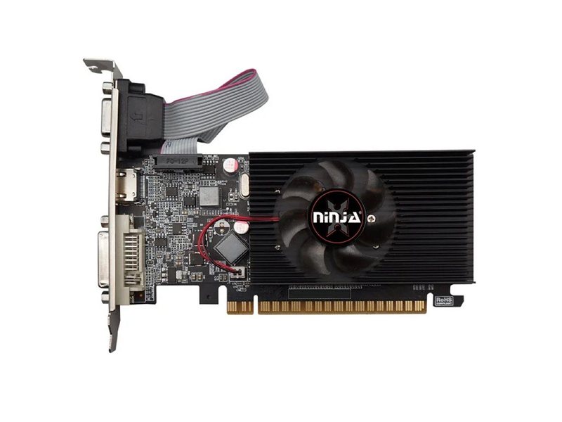 Видеокарта Ninja (Sinotex) GT710 2GB 64bit DDR3 VGA DVI HDMI 1FAN LP RTL