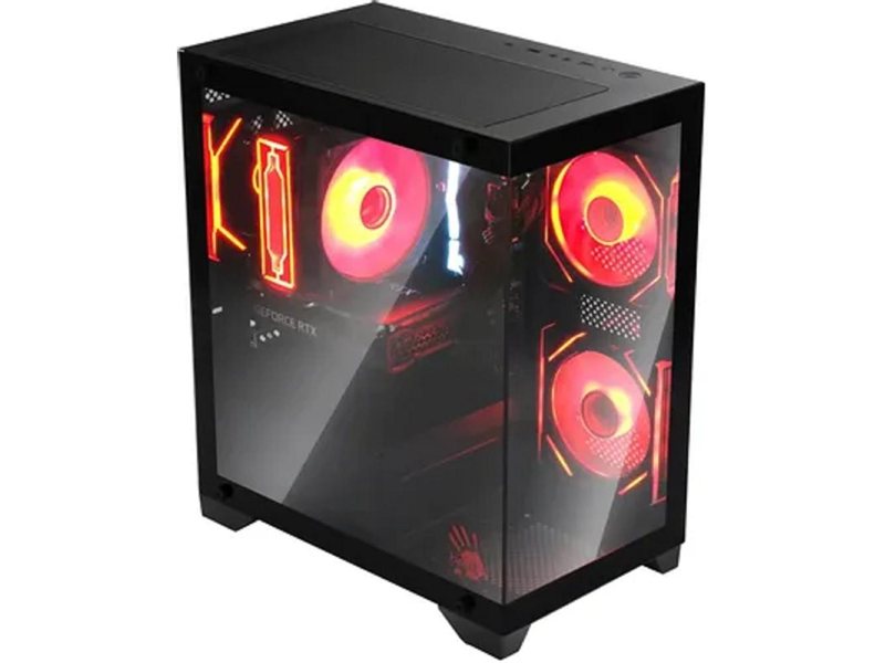 Корпус Bloody BD-CC103 черный без БП mATX 7x120mm 1xUSB2.0 1xUSB3.0 audio bott PSU
