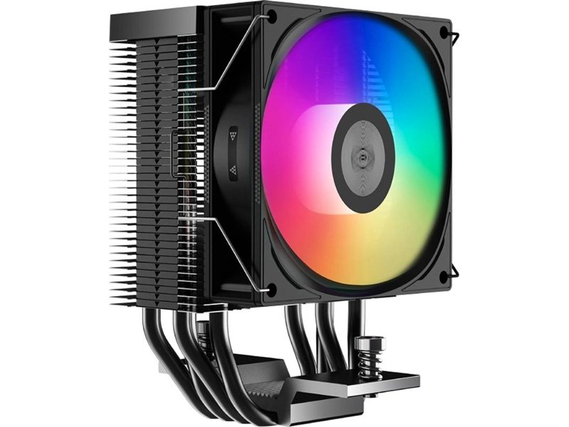 Устройство охлаждения(кулер) PcCooler R400 ARGB Soc-AM5/AM4/1200/1700/1851 черный 4-pin 18-30dB Al+Cu 180W Ret (R400-BKAWYX-US)