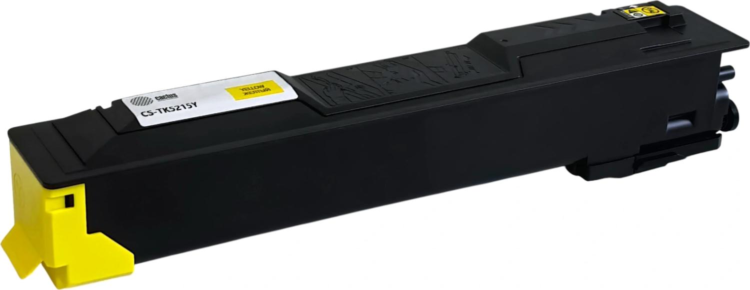 Картридж лазерный Cactus CS-TK5215Y желтый (15000стр.) для Kyocera TASKalfa 406ci с чипом