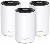 Бесшовный Mesh роутер TP-Link Deco XE75 (DECO XE75(3-PACK)) AXE5400 10/100/1000BASE-TX белый (упак.:3шт)