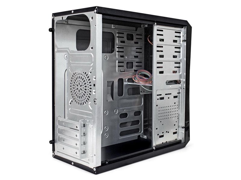 Корпус Minitower ExeGate BA-202 (mATX, без БП, 2*USB, аудио, черный)