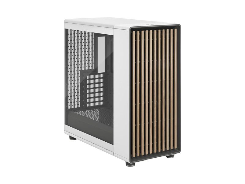 Корпус ПК без блока питания/ Case Fractal Design North XL TG Dark Tint, Full-Tower, 3x140mm, 2xUSB-A 3.2 + 1xUSB 3.2 Type-C E-ATX, ATX, mATX, mITX Wood panel, Chalk White