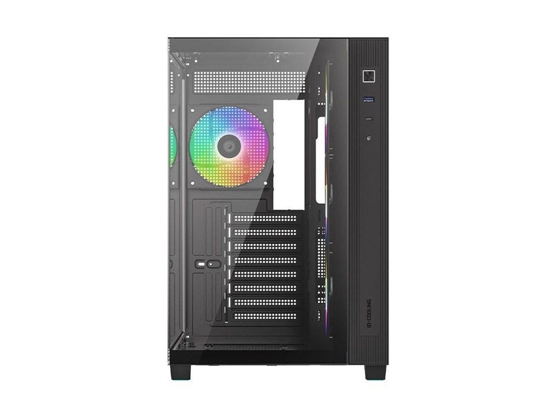 Case ID-Cooling VIEW 500 ARGB Black mATX/ win TG/ 3 fans/ CPU 162mm/ GPU 407mm/ no PSU