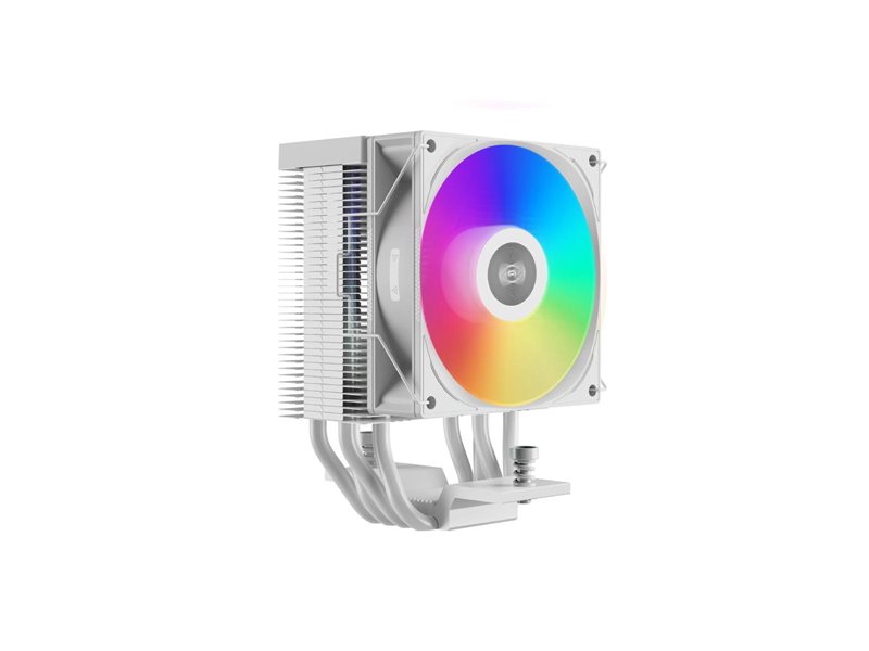 Кулер для процессора/ CPU Cooler PCCooler R400 ARGB WH (180W, 4-pin PWM, 133mm, Al/Cu, 4x6mm, ARGB, 1x92mm, 40.94CFM, 30dBA, 2200RPM, S: 1851/1700/1200/115X, AM5/AM4, white)