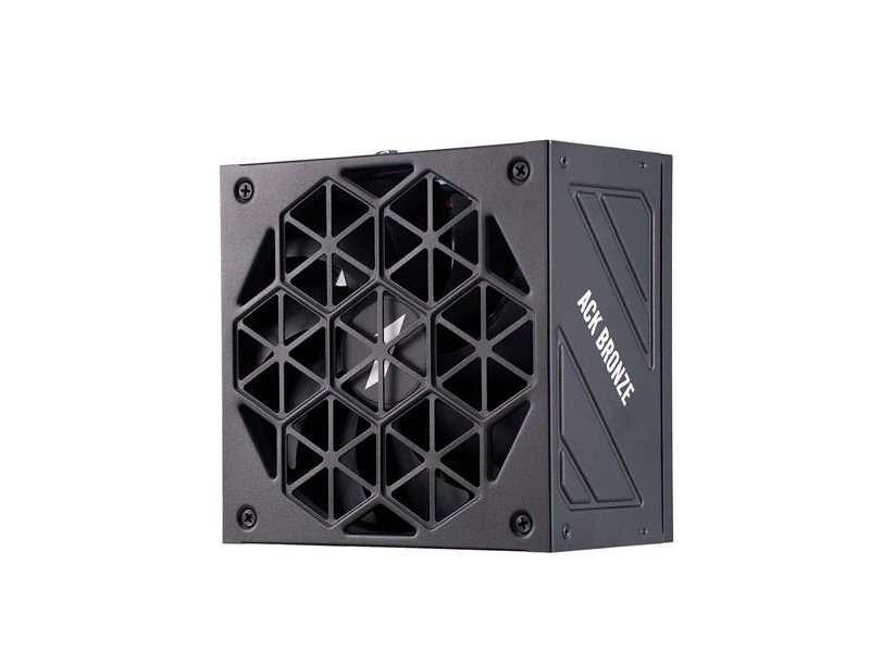 Блок питания 1STPLAYER ACK BRONZE 850W Black / ATX 3.1, PCIe 5.1, APFC, 80 PLUS Bronze, Double Forward, full Teapo caps, 140mm fan, non-modular / HA-850AA2