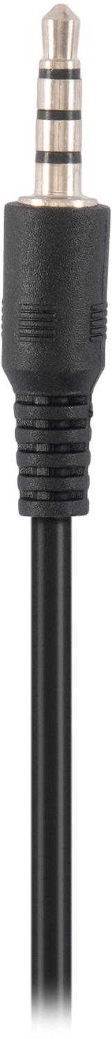Наушники с микрофоном Оклик HS-M600 черный 1.8м накладные оголовье (1900372)
