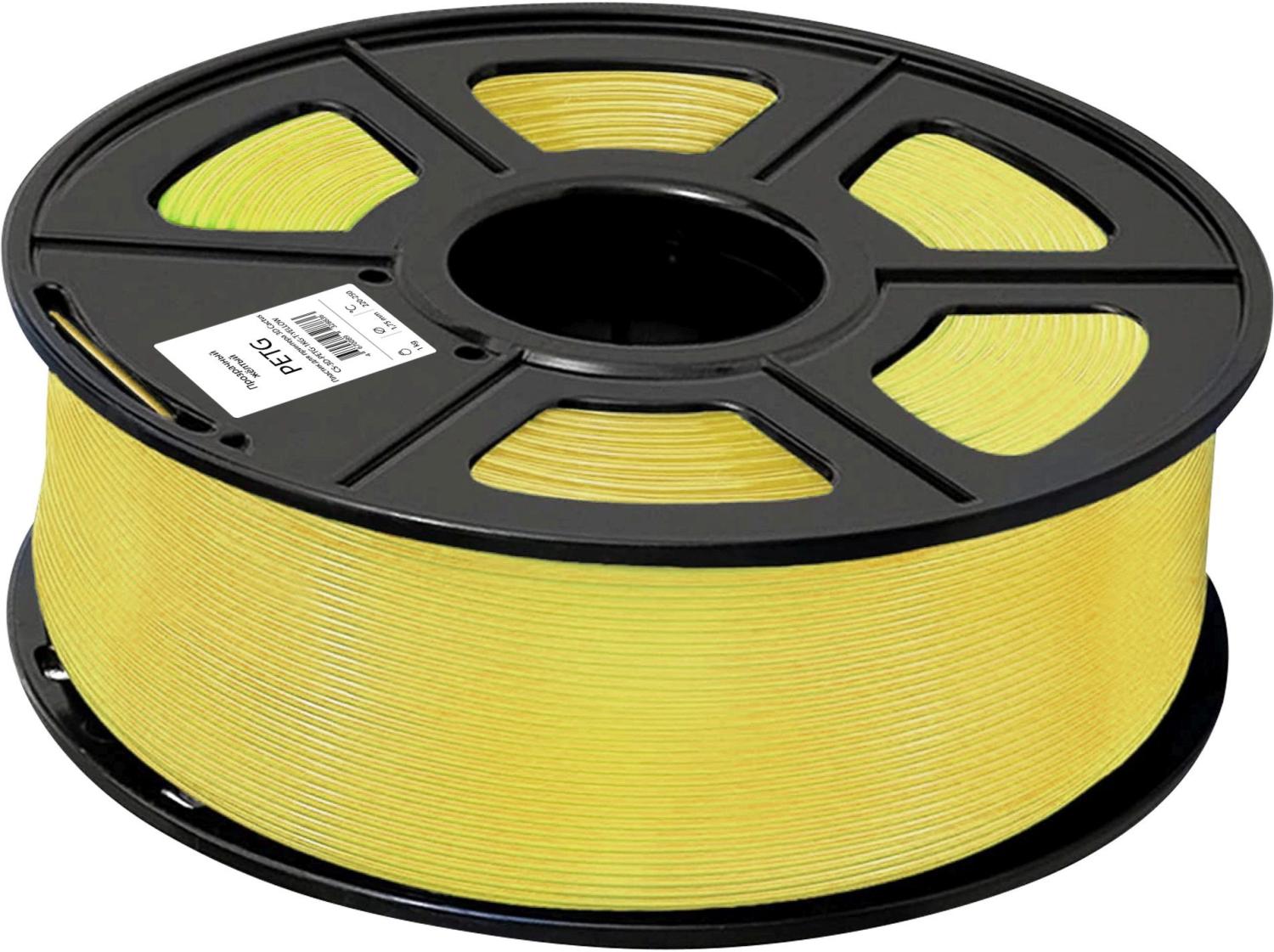 Пластик для принтера 3D Cactus CS-3D-PETG-1KG-T-YELLOW PETG d1.75мм 1кг L316м 1цв.