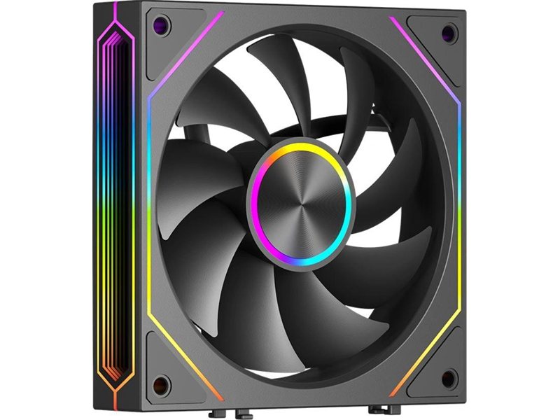 Вентилятор для корпуса PcCooler F3 X120 BK ARGB 120х120x25 черный 4-pin 28.4дБ (F3X120-BKAC012-GL) Ret