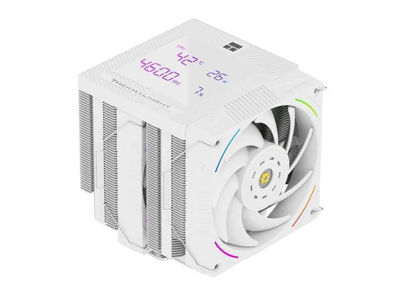 Thermalright Кулер Phantom Spirit 120 Digital Snow  LGA115X/1200/1700/1851/AM4/AM5 (Dual Tower, 2x120mm ARGB PWM Fan, медное основание, 7 тепл. трубок 6мм) / TRPS120DSNOW