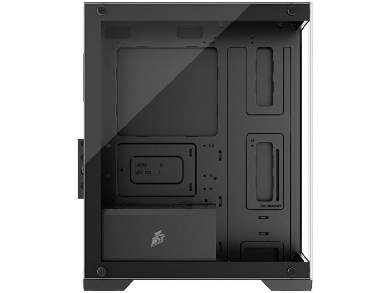 1STPLAYER MIKU Mi2 Black / mATX / 3x120mm LED fans / Mi2-BK-3F1