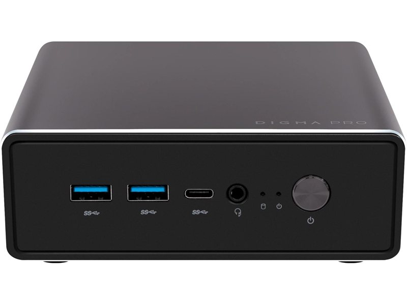 Неттоп Digma Pro Minimax U1 i5 1235U (1.3) 16Gb SSD512Gb Iris Xe Windows 11 Pro GbitEth WiFi BT 60W темно-серый/черный (DPP5-ADXW05)