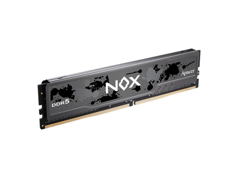 Оперативная память Apacer DDR5 16GB 5600MHz DIMM NOX Black Gaming Memory (PC5-44800) CL40 1.25V (Retail) 2048*8 Heat Sink (Retail) 3 years (AH5U16G56C522MBAA-1)