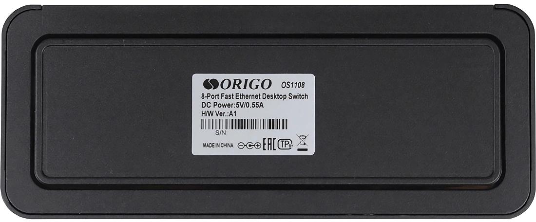 Коммутатор Origo OS1108 OS1108/A1A 8x100Мбит/с неуправляемый