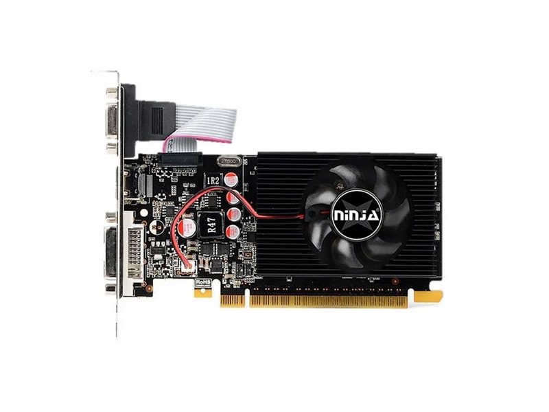 Видеокарта Ninja (Sinotex) GT730 4GB DDR3 128bit VGA DVI HDMI 1FAN LP RTL