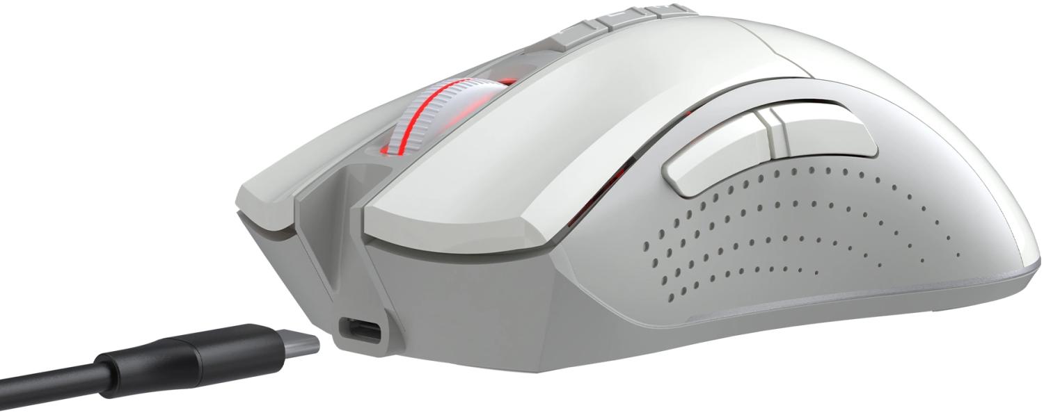 Мышь A4Tech Bloody R90 Plus белый оптическая 5000dpi беспров. USB 7but (R90 PLUS GREUISH WHITE)