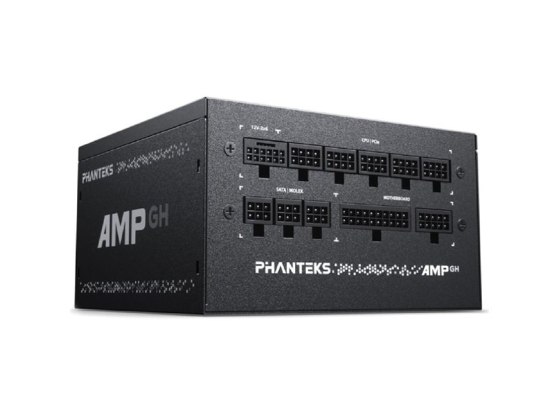 PHANTEKS Блок питания AMP GH 850W (80 Plus Gold, ATX 3.1, PCIe 5.1, APFC, 120mm Fan, Fully Modular, Black) / PH-P850GH_BK01