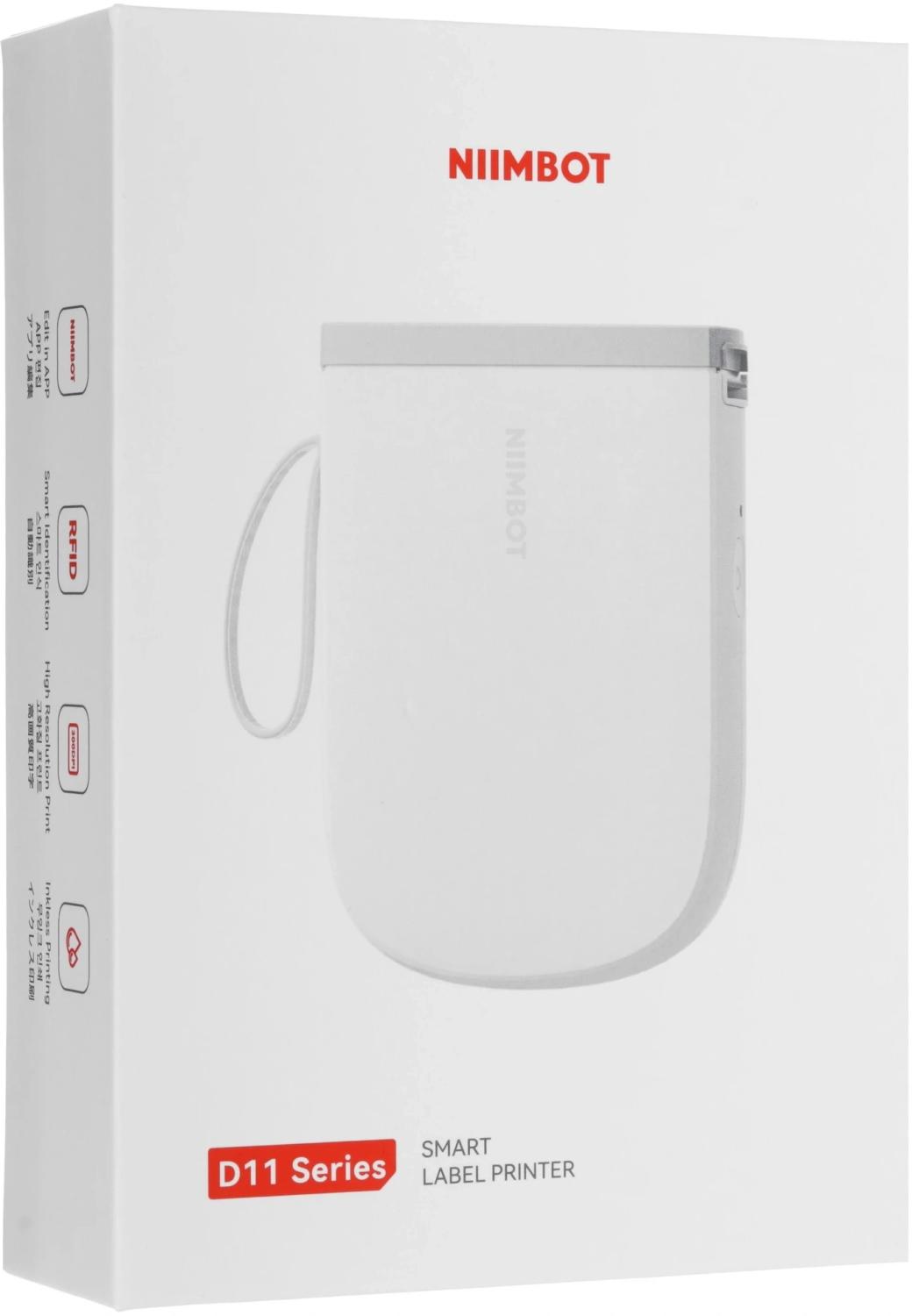 Термопринтер Niimbot D11 H (1746729) 300dpi 50мм/с/USB/BT для печ.этик. белый