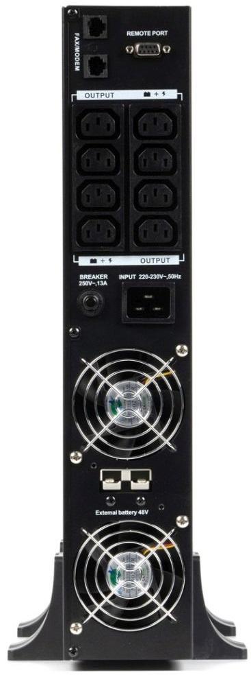 Источник бесперебойного питания Бастион 2000-Rack-In-4X9-E 1400Вт 2000ВА черный