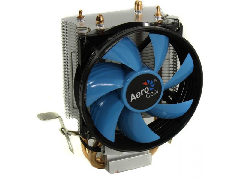 Кулер CPU Aerocool Verkho 2 (универсальный, 110W, 15-25 dB, 800-2000 rpm, 90мм, 4pin, медь+алюминий) RTL