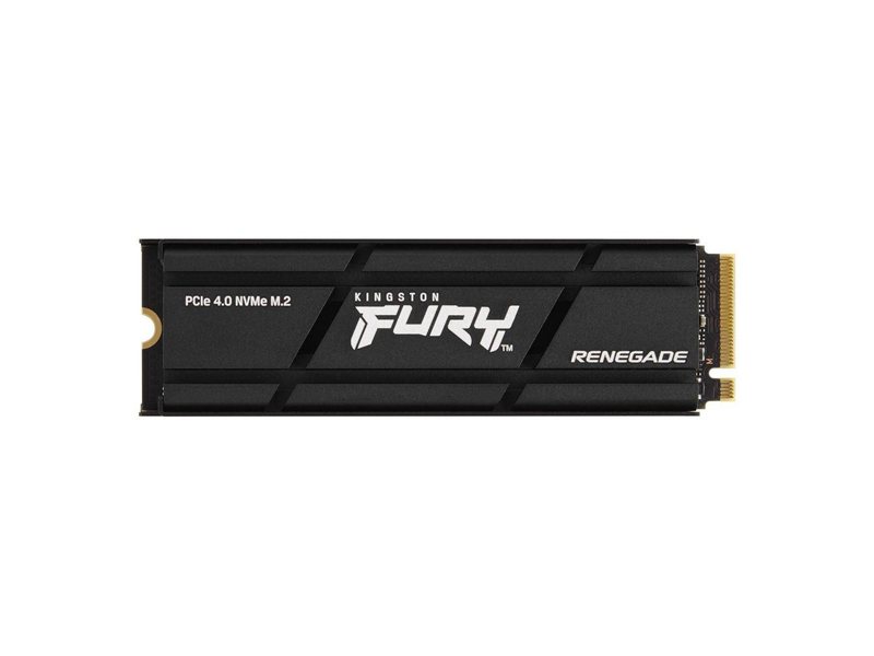Твердотельный накопитель SSD Kingston FURY Renegade SFYRDK/4000G M.2 2280 4TB Client SSD PCIe 4.0 NVMe, 7300/7000, IOPS 1000/1000K, MTBF 1.8M, 3D TLC, 4000TBW, 0.55DWPD, with HEATSINK (5 лет), RTL