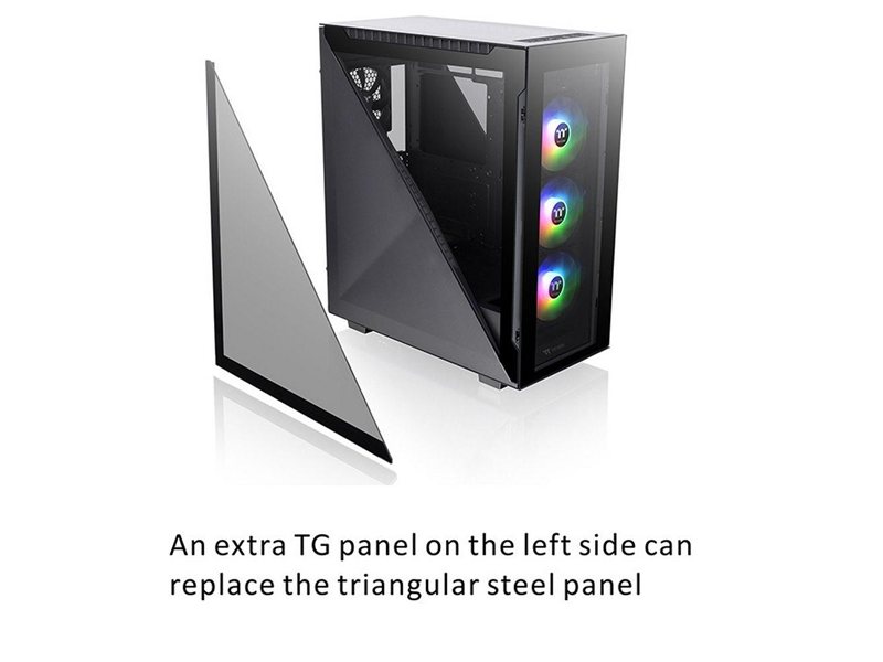 Корпус Thermaltake Divider 500 TG ARGB CA-1T4-00M1WN-01 Black/Win/SPCC/Tempered Glass*4/120mm ARGB Fan*3/120mm CA-1T4-00M1WN-01 Standard Fan*1 (527880)