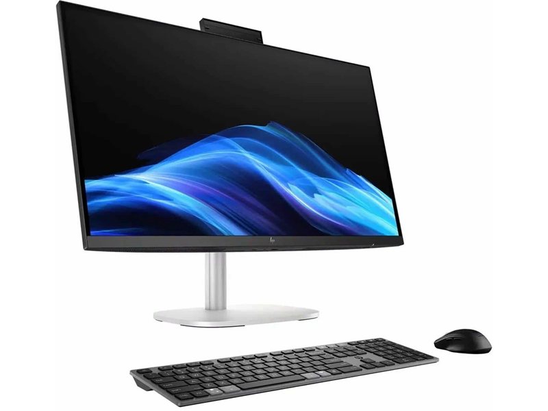 Моноблок HP EliteStudio 8 G1i 27" QHD Core Ultra 7 265 (2.4) 32Gb SSD1Tb RTX5050 8000Mb без ОС GbitEth WiFi BT клавиатура мышь Cam серебристый 2560x1440